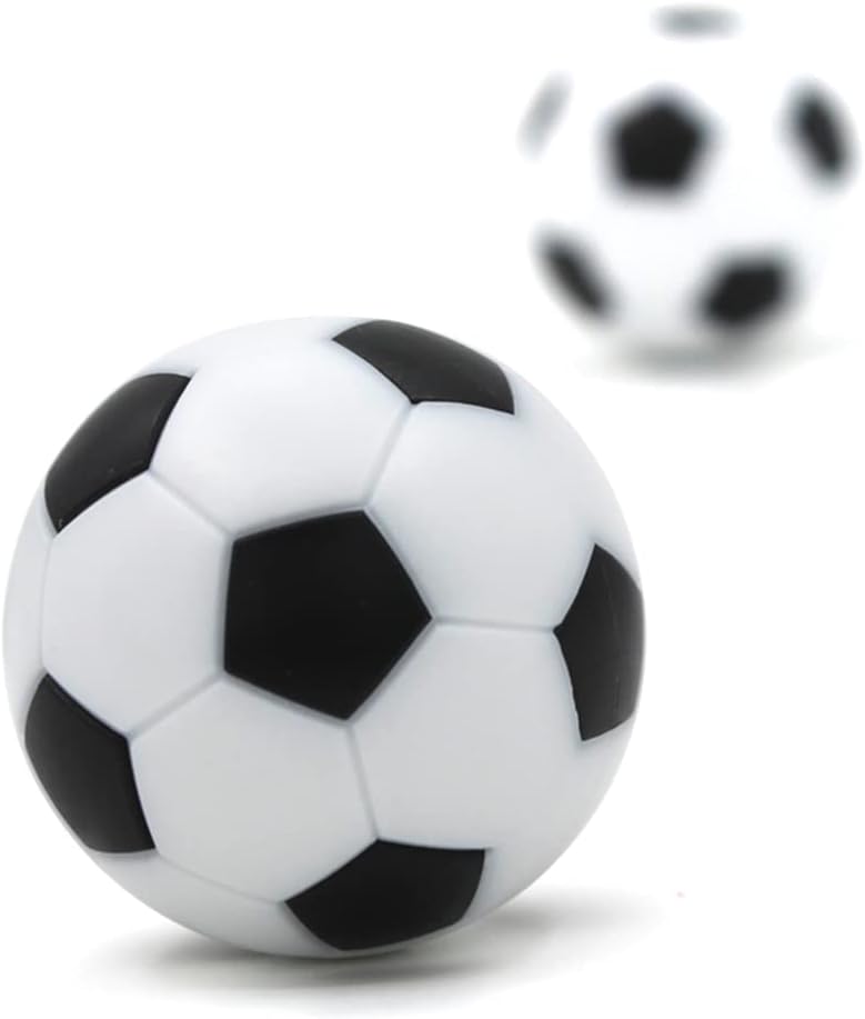 BQSPT 32mm Foosball Balls Foose Balls Table Soccer Game Replacement Foosballs 16pcs,Foosball Official 32mm Mini Table Footballs Ball Accessory Black(16 Pack) - Image 3